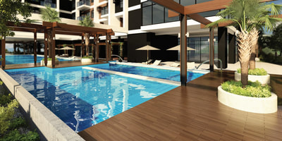 Galleria Residences Cebu Swimming Pool - Artist's Perspective