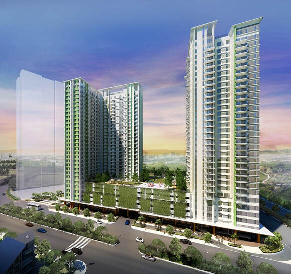 Solinea City Resort Cebu Tower Cyan and Tower Turquoise Perspective