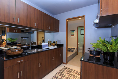 Galleria Residences Cebu 2 Bedroom - Kitchen Area Actual Showroom