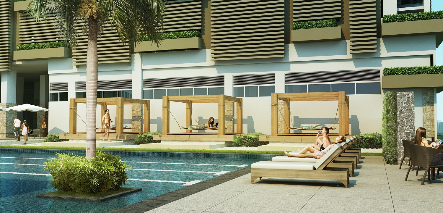 Solinea City Resort Cebu Cabanas Pool Perspective